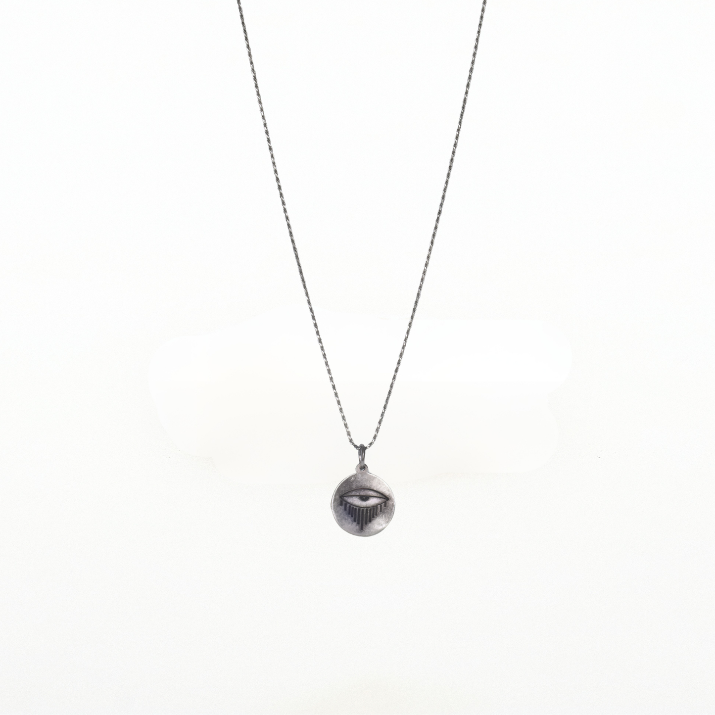 White Night Eye Necklace