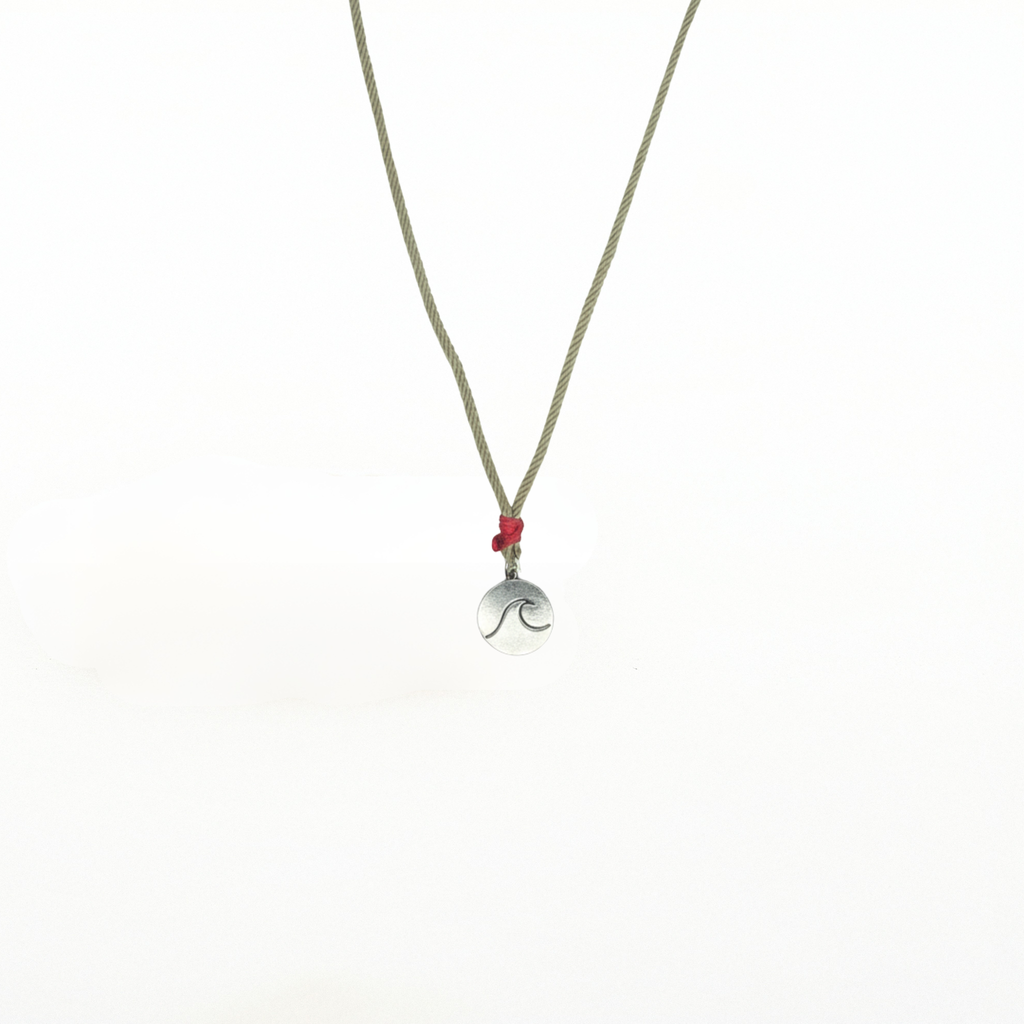 Wave Spirit Necklace ( Olive)