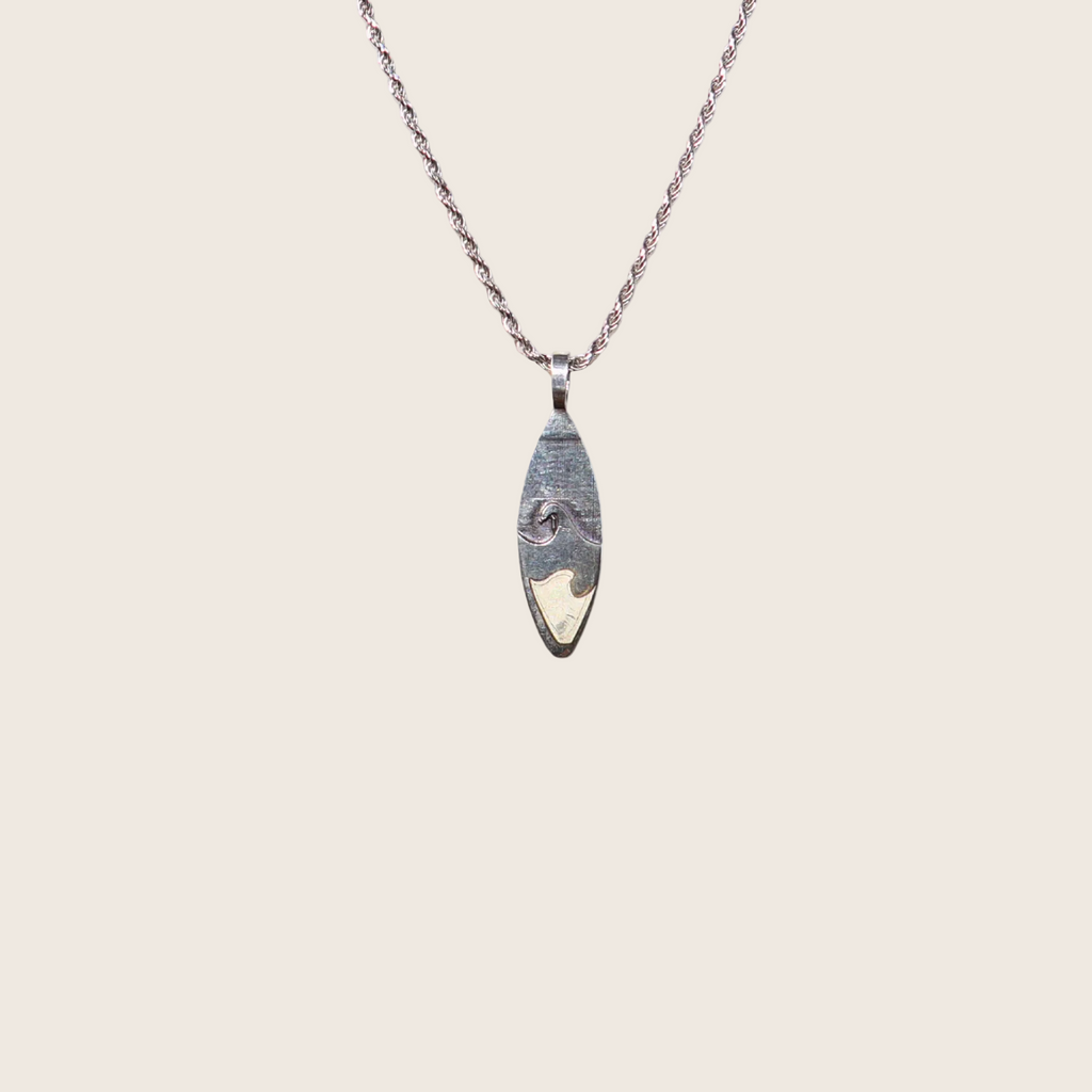 Necklace with a unique pendant on a white background